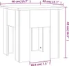 vidaXL Konferenční stolek černý 40x40x42 cm Materiál dřevo Náhled obrázku produktu 7