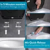 BENKSTEIN WC Sitz Toilettendeckel schwarz oval Klodeckel Produktbild-Vorschau 3