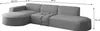 Ecksofa Designersofa PALMA in Stoff Opera Velvet Schwarz Produktbild-Vorschau 2