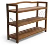 Scaffale multiuso a 3 ripiani in legno di acacia 82 × 74 × Anteprima dell’immagine prodotto 11