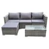 SVITA QUEENS Gartenlounge 5-teilig Polyrattan Lounge Set Produktbild-Vorschau 6