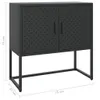 vidaXL Kredens czarny 75x35x75 cm stalowy Podgląd zdjęcia produktu 7