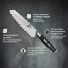 Kuchařský nůž Zelite Santoku, profesionální nůž 17,8 cm z Náhled obrázku produktu 2