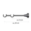 MDEKOR Supporto a parete a 2 binari, argento-grigio R, con Anteprima dell’immagine prodotto 2