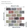 JOIEYOU Fliesenaufkleber 30x30cm 3D Klebefliesen Produktbild-Vorschau 2