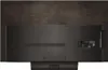 The back of an LG OLED television with its stand. Produktbild-Vorschau