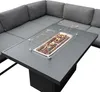 Modulares Gartenlounge-Set Groß Grau 8-Sitzer U-Form Sofa Produktbild-Vorschau 3