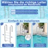 YZNAHRE Poolleiter Edelstahl 3 Stufen 132cm Hoch Pool Produktbild-Vorschau 6