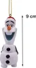 A Christmas ornament of Olaf from Frozen, with a ruler indicating its size. Produktbild-Vorschau