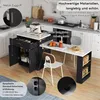 Merax Kücheninsel mit ausziehbarem Esstisch, Sideboard mit Produktbild-Vorschau 7
