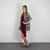 Baumwolltuch - Pareo - Sarong - Sterne - grau-weiß Produktbild-Vorschau 8