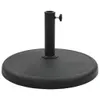 vidaXL Base per ombrellone rotonda 19 kg in poliresina nera Anteprima dell’immagine prodotto 1