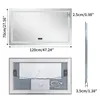 WISFOR LED Bluetooth badkamerspiegel met verlichting, 120 x Productafbeelding-voorbeeld 11