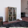 VCM - Drewno CD DVD Stand Shelf Gallery Drzwi szklane Podgląd zdjęcia produktu 6