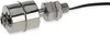 A close-up studio shot of a stainless steel float switch with a black wire extending from it, set against a white background. Produktbild-Vorschau
