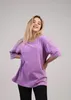 Koszulka  na krotki rekaw oversize - rozmiar XL - fioletowa Podgląd zdjęcia produktu 8