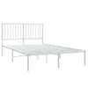 vidaXL Struttura letto con testiera in metallo bianco Anteprima dell’immagine prodotto 3