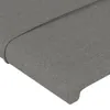 vidaXL LED Kopfteil Dunkelgrau 200x5x118/128 cm Stoff Produktbild-Vorschau 5