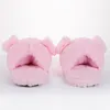 Tier Hausschuhe - Plüsch Schlappen Schwein (hinten offen) - Produktbild-Vorschau 3