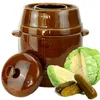 MIKONI Gurkentopf mit Deckel | 3 LITER | BRAUN | Produktbild-Vorschau 1