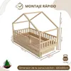 Cama infantil Crazy Pine con cajones, 90x190 cm – Cama para Vista previa de la imagen del producto 2
