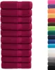 vidaXL Premium Handtücher SOLUND 10 Stk. Bordeaux 50x100 cm Produktbild-Vorschau 1