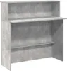 A front view of a concrete-effect reception desk. Anteprima dell’immagine prodotto