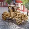 3D houten mechanisch puzzel: Historische auto UGR-T Productafbeelding-voorbeeld 15