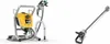 A yellow and gray electric paint sprayer and a spray gun extension are shown against a white background. Náhled obrázku produktu