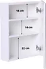 Spiegelschrank Schwarz Matt - 50x60x14 cm - Produktbild-Vorschau 3