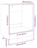 vidaXL Herdumbauschrank Sonoma-Eiche 60x46x81,5 cm Produktbild-Vorschau 8