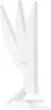 A side view of a white computer monitor on a white background. Produktbild-Vorschau