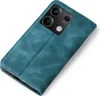 A teal flip case for a smartphone is shown from a diagonal top-down view against a white background. Produktbild-Vorschau