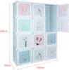 Kinder Kleiderschrank Steckregal Kunststoff DIY Regalsystem Produktbild-Vorschau 6
