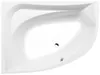 A top-down view of a white corner bathtub. Náhľad obrázku produktu