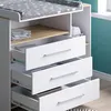 Commode à langer Vicco Oskar Chêne blanc/force de l'or Voir les images du produit 4