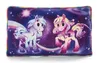 A rectangular pillow with a space-themed design featuring two cartoon ponies. Podgląd zdjęcia produktu