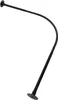A black L-shaped shower curtain rod is shown against a white background. Podgląd zdjęcia produktu