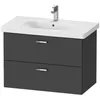 Duravit XBase Waschtischunterbau wandhängend B:80 cm mit 2 Produktbild-Vorschau 1