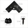 Relaxdays Nogi typu „hairpin”, zestaw 4 szt., 3 rozpórki, Podgląd zdjęcia produktu 5