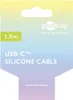 Goobay 77743 USB-C™ siliconenkabel, 1,5 meter, wit - een Productafbeelding-voorbeeld 9