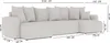 U-Form Sofa ANTONIO DENVER - 312x142x73cm, Wohnzimmersofa Produktbild-Vorschau 6