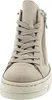A close-up, front-facing view of a beige high-top sneaker. Podgląd zdjęcia produktu