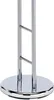 A close-up shot of the base and lower part of a chrome floor stand. Náhled obrázku produktu