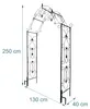 Relaxdays Rosenbogen, Metall, Torbogen Garten, HxBxT: 250 x Produktbild-Vorschau 4