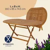 CASARIA® Set 1 Tavolo 6 Sedie da Giardino 160x85 cm in Anteprima dell’immagine prodotto 4