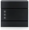 A black mailbox is shown against a white background. Produktbild-Vorschau