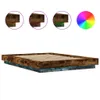 Design Bettgestell mit LED Räuchereiche 120x190 cm Produktbild-Vorschau 7