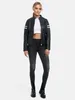 Tazzio Damen Lederjacke F513 (Navy, L) Produktbild-Vorschau 2