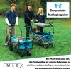 IMLEX Bollerwagen faltbar mit Dach IM-4268 Schwarz | Hohe Produktbild-Vorschau 8